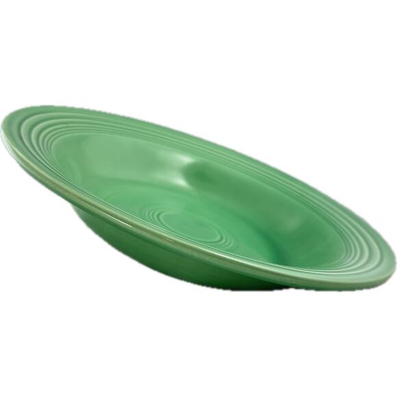 Fiesta Vintage Medium Green DEEP PLATE FLAT SOUP 8 1/4" Fiestaware - Picture 1 of 11
